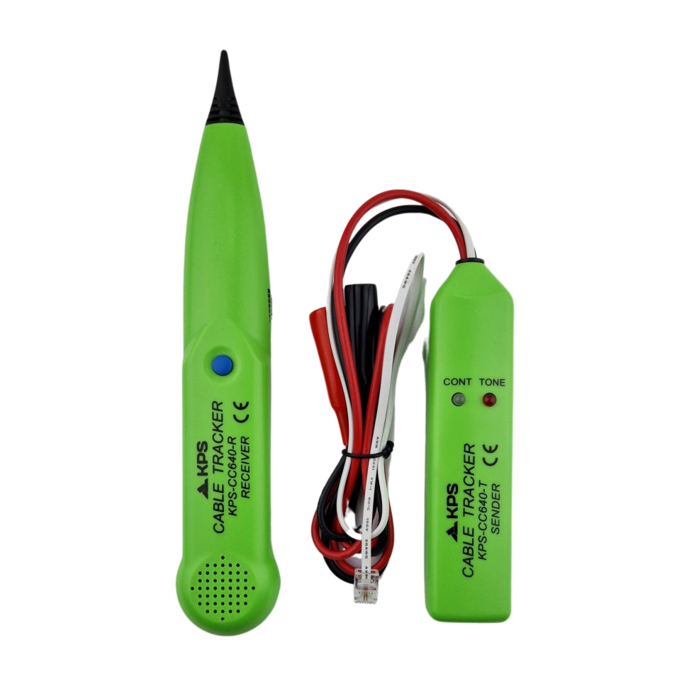 Localizador y comprobador de cables KPS CC640, emisor y receptor