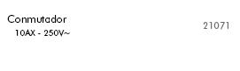 Conmutador Efapel Mec 21 – ref. 21071