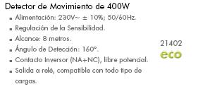 Detector de movimiento 400 W Efapel Mec 21 – ref. 21402