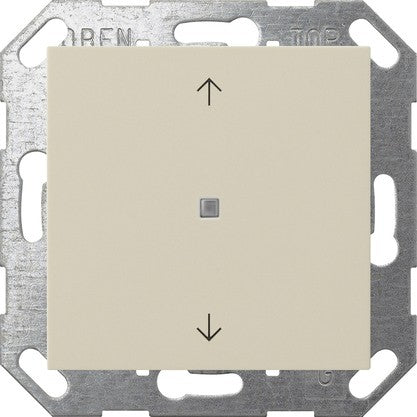 Pulsador con tecla basculante de 1 elemento y símbolos de flecha para Gira One y KNX System 55 Gira – 8 colores