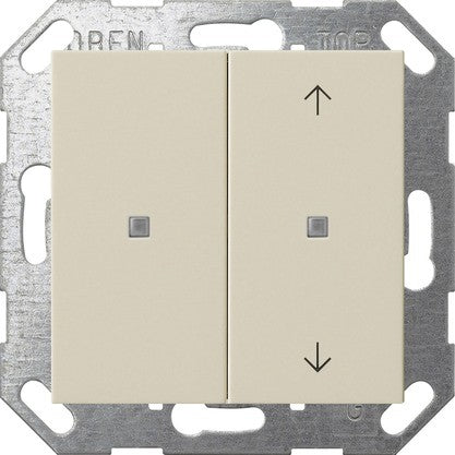 Pulsador con tecla basculante de 2 elementos sin imprimir / símbolos de flecha para Gira One y KNX System 55 Gira – 8 colores