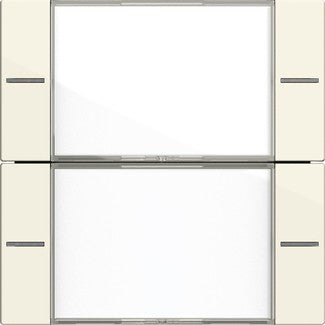 Juego de tecla basculante de 2 elementos con campo de rotulación para sensor táctil 4.55 Gira – 7 colores