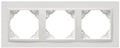 Marco de 3 elementos Logus 90 Animato blanco Efapel – ref. 90930TBB