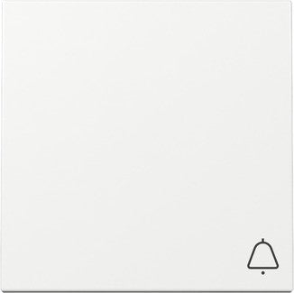 Pulsador de timbre con símbolo de campana Gira Standard 55 blanco brillo, blanco mate o crema – mecanismo + tecla