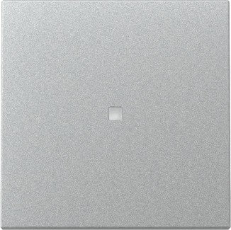 Interruptor-conmutador con piloto luminoso Gira E2 aluminio – ref. 311600 + 329026