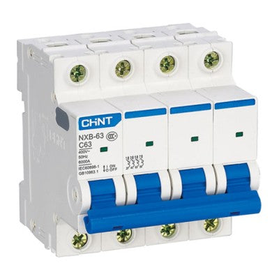 Magnetotérmico Chint NXB-63 4P 50 A 6 kA curva C