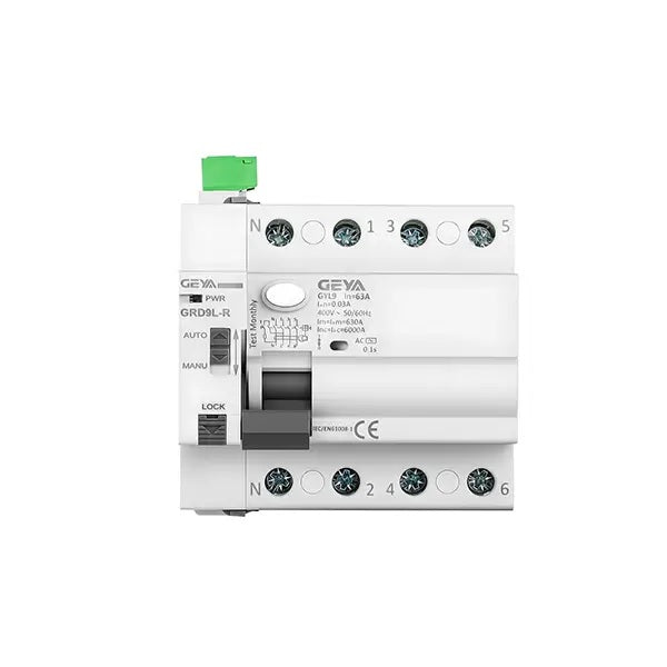 Interruptor diferencial rearmable Geya GRD9L-R + GYL9 4P 40 A 30 mA