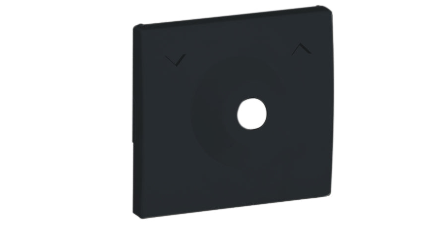 Tapa para pulsador con llave Apolo 5000 negro mate Efapel – ref. 50351TPM