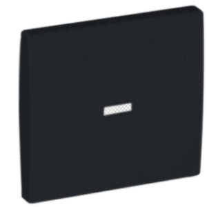 Tecla para pulsador luminoso o con piloto Apolo 5000 negro mate Efapel – ref. 50602TPM