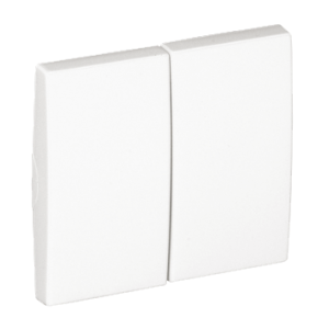 Tecla doble Apolo 5000 blanco alpino Efapel – ref. 50611TBR