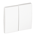 Tecla doble Apolo 5000 blanco mate Efapel – ref. 50611TBM