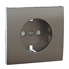 Tapa con protección para base schuko Apolo 5000 grafito Efapel – ref. 50632TGR