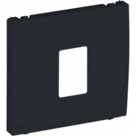 Tapa para toma de teléfono Apolo 5000 negro mate Efapel – ref. 50712TPM