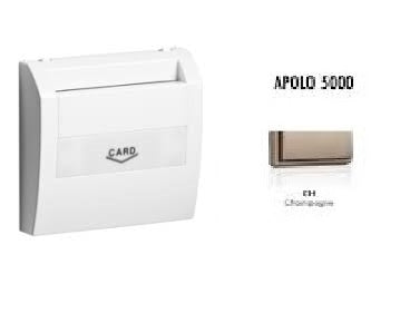 Tapa para interruptor tarjetero Apolo 5000 champán Efapel – ref. 50731TCH