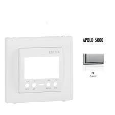 Tapa para interruptor horario digital de 2 circuitos Apolo 5000 plata Efapel – ref. 50744TPR