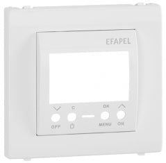 Tapa para interruptor horario digital de 2 circuitos Apolo 5000 blanco alpino Efapel – ref. 50744TBR