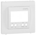 Tapa para interruptor horario digital de 2 circuitos Apolo 5000 blanco mate Efapel – ref. 50744TBM
