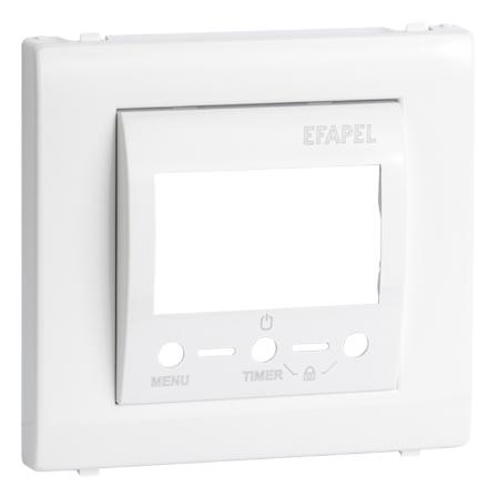 Tapa para termostato multifunción Apolo 5000 blanco alpino Efapel – ref. 50749TBR
