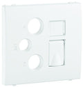 Tapa para toma multimedia R-TV-SAT y RJ45 Apolo 5000 blanco alpino Efapel – ref. 50770TBR