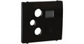 Tapa para toma multimedia R-TV-SAT y RJ45 Apolo 5000 negro mate Efapel – ref. 50770TPM