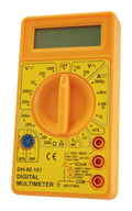 Multímetro digital Electro DH 60.101, 600 V y 10 A con prueba de transistores