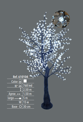 Árbol cerezo LED 2,50 m