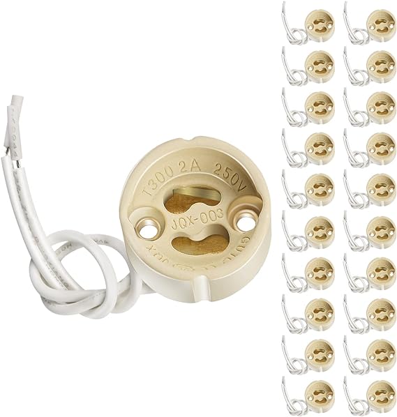 Portalámparas GU10 cerámico con cable LDV