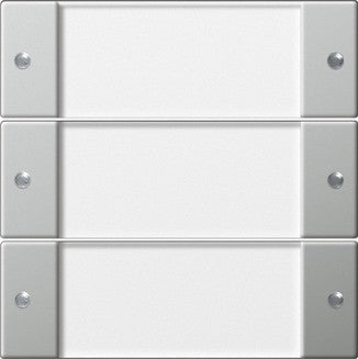 Juego de tecla basculante de 3 elementos con campo de rotulación System 55 Gira – 7 colores