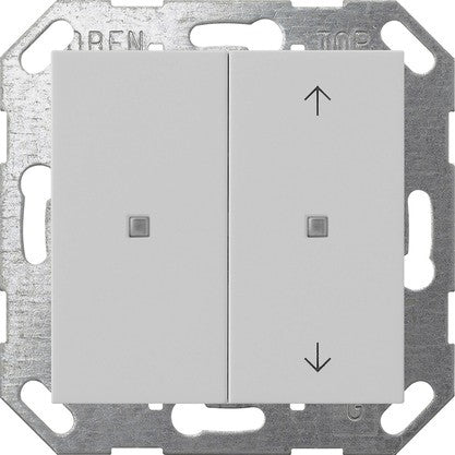 Pulsador con tecla basculante de 2 elementos sin imprimir / símbolos de flecha para Gira One y KNX System 55 Gira – 8 colores