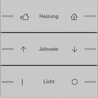 Juego de tecla basculante de 3 elementos personalizable para sensor táctil 4.55 Gira – 8 colores