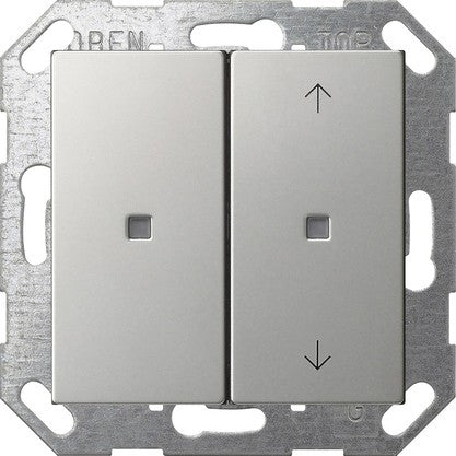 Pulsador con tecla basculante de 2 elementos sin imprimir / símbolos de flecha para Gira One y KNX System 55 Gira – 8 colores
