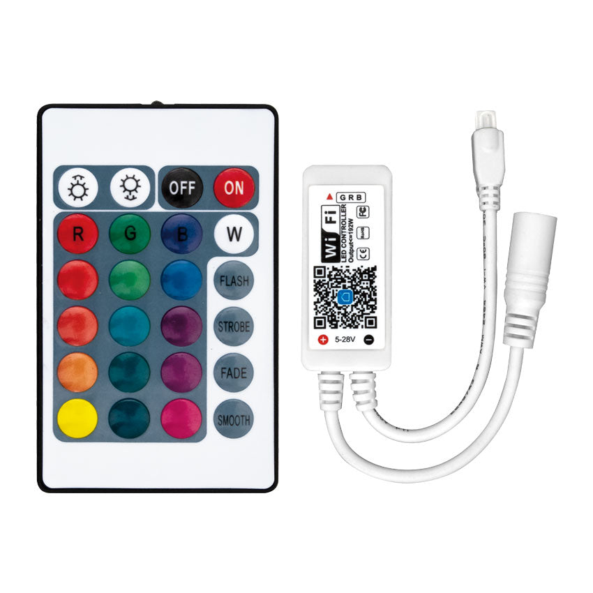 Controlador wifi Tuya LDV para tira LED RGB 24 V con mando