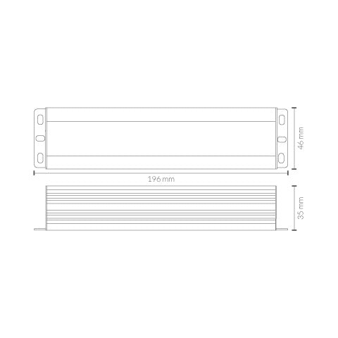 Fuente de alimentación LDV 24 V IP67 estanca para tiras LED, de 100 a 300 W