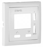 Tapa para interruptor horario digital de 1 circuito Logus 90 blanco Efapel – ref. 90743TBR