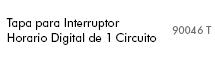 Tapa para interruptor horario digital de 1 circuito Logus 90 blanco Efapel – ref. 90743TBR