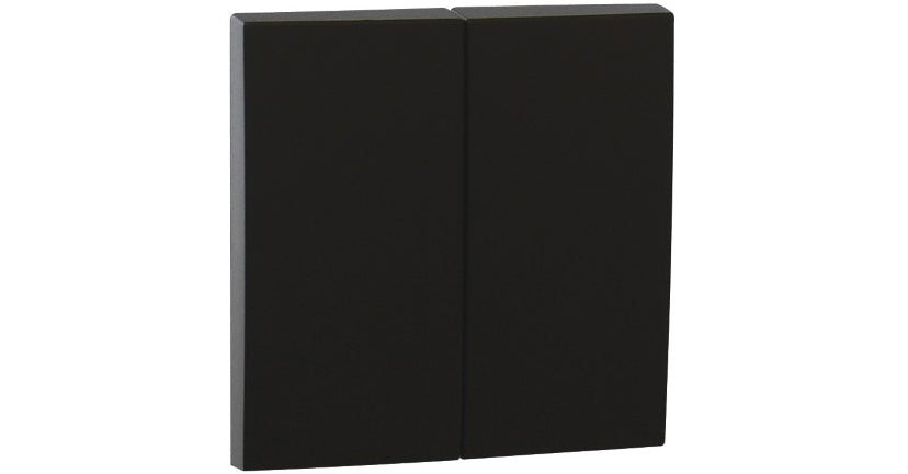Tecla para mecanismo de doble función Logus 90 negro mate Efapel – ref. 90614TPM