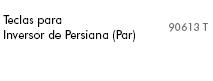 Teclas para interruptor de persiana Logus 90 blanco Efapel – ref. 90613TBR