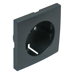 Tapa con protección para base schuko Logus 90 grafito Efapel – ref. 90632TIS