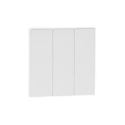 Tecla triple Logus 90 blanco Efapel – ref. 90661TBR