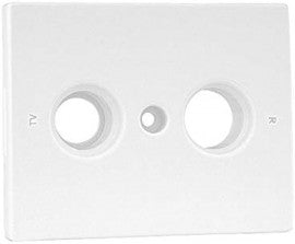 Tapa para toma de TV multimarca de 2 salidas Logus 90 blanco Efapel – ref. 90685TBR