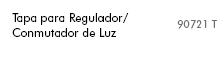 Tapa para regulador de luz rotativo Logus 90 blanco Efapel – ref. 90721TBR