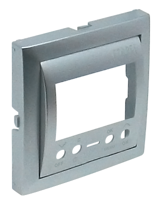 Tapa para interruptor horario digital de 1 circuito Logus 90 aluminio Efapel – ref. 90743TAL