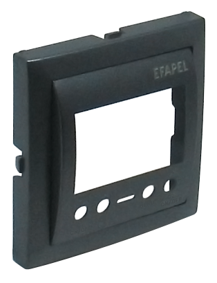 Tapa para interruptor horario digital de 2 circuitos Logus 90 grafito Efapel – ref. 90744TIS
