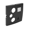 Tapa para toma multimedia R-TV-SAT y RJ45 Logus 90 negro mate Efapel – ref. 90770TPM