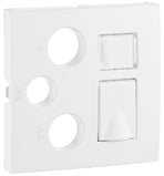 Tapa para toma multimedia R-TV-SAT y RJ45 Logus 90 blanco Efapel – ref. 90770TBR