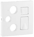 Tapa para toma multimedia R-TV-SAT y RJ45 Logus 90 blanco Efapel – ref. 90770TBR
