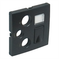 Tapa para toma multimedia R-TV-SAT y RJ45 Logus 90 grafito Efapel – ref. 90770TIS