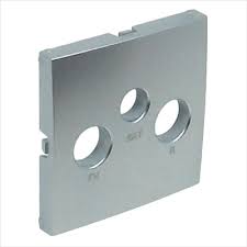 Tapa para toma de antena R-TV-SAT Logus 90 aluminio Efapel – ref. 90775TAL