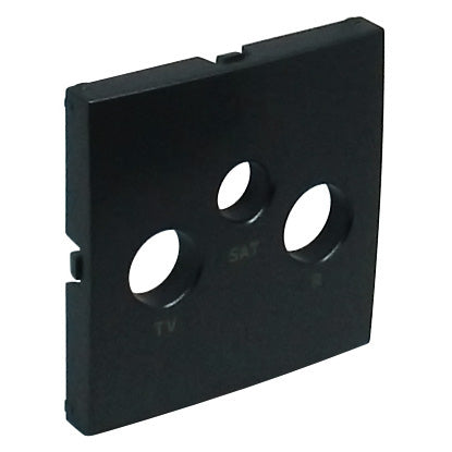 Tapa para toma de antena R-TV-SAT Logus 90 negro mate Efapel – ref. 90775TPM