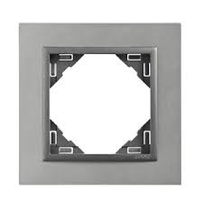 Marco de 1 elemento Logus 90 Animato aluminio Efapel – ref. 90910TAA
